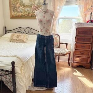 y2k adriano goldschmied low rise wide leg jeans size 29" waist